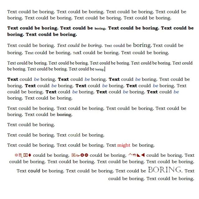 TextCouldBeBoring